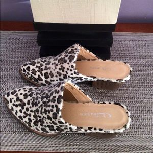 Brand New Catherine Leopard Heel Mule.           Ladies Sz 7 & 7.5 Beige
